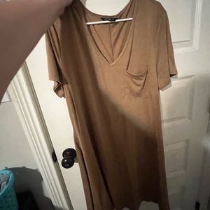 Never been worn Brown V-neck 3xl T-Shirt dress